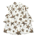 Relish Camicia Tinta Unita con Fantasia Stelle per Bambina 18656 PANNA RELISH 