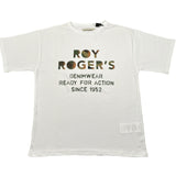 Roy Roger'S T-Shirt Girocollo Tinta Unita con Stampa per Bambino RB135 BIANCO ROY ROGER'S 