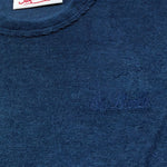 Saint Barth T-Shirt Girocollo Tinta Unita con Stampa per Bambino 00145L BLU SAINT BARTH 