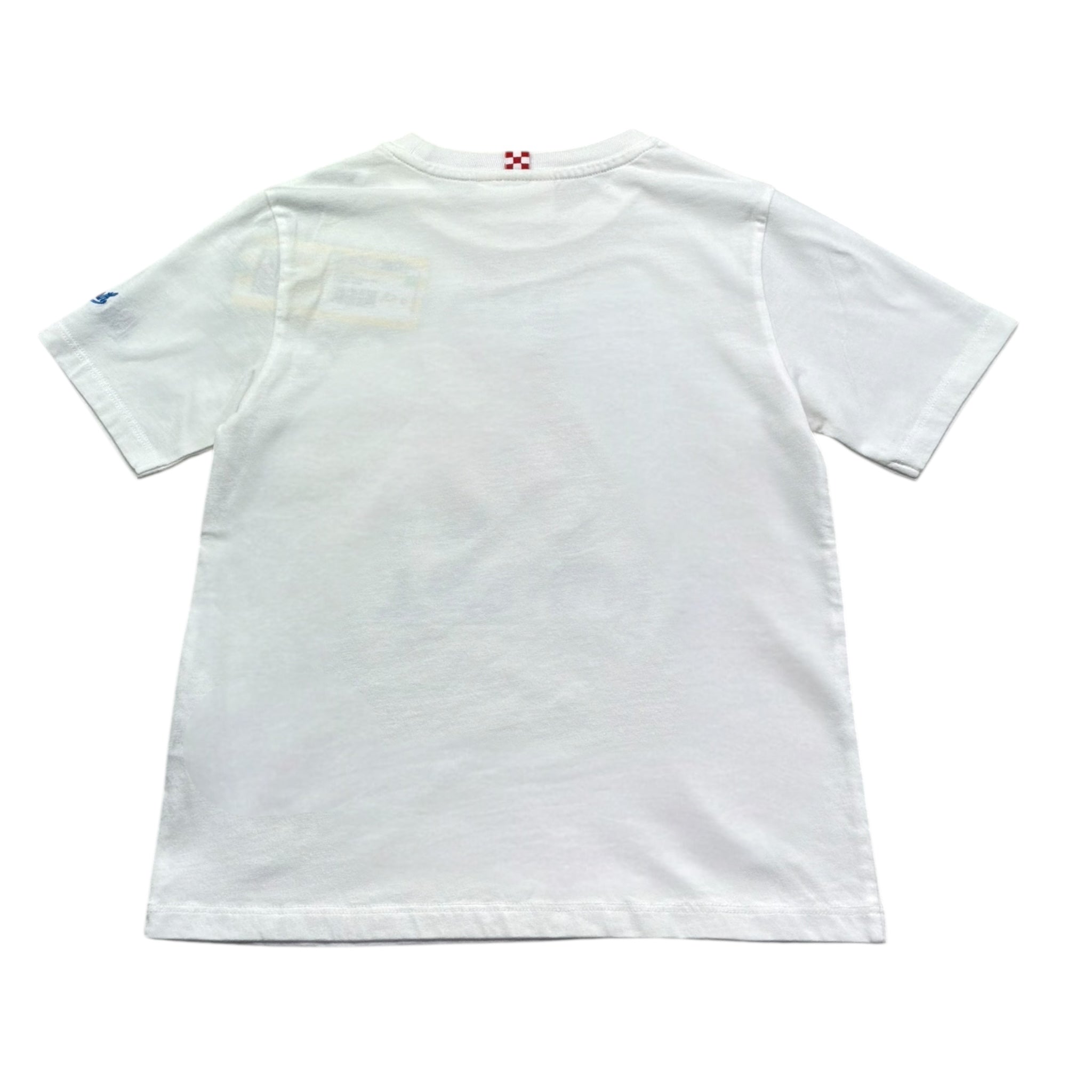 Saint Barth T-Shirt Girocollo Tinta Unita con Stampa per Bambino 00195L BIANCO SAINT BARTH 