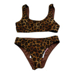 Saint Barth Costume 2 Pezzi Fascia-Slip per Bambina 00530L MARRONE SAINT BARTH 