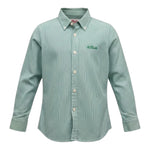 Saint Barth Camicia Manica Lunga Tinta Unita  per Bambino 00947L VERDE SAINT BARTH 