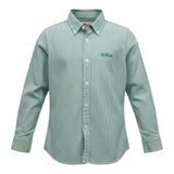 Saint Barth Camicia Manica Lunga Tinta Unita  per Bambino 00947L VERDE SAINT BARTH 