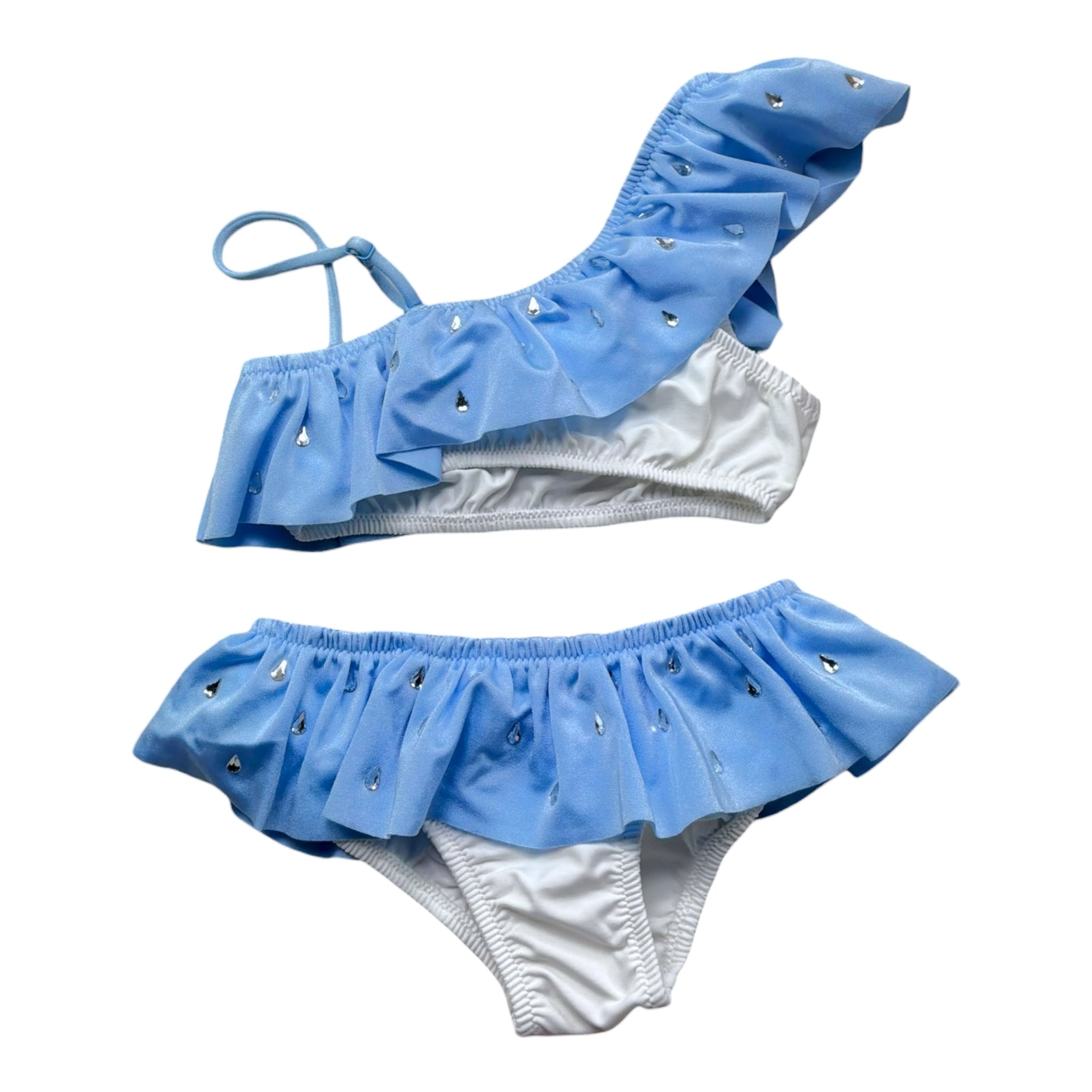 Saint Barth Costume 2 Pezzi Fascia -Slip per Bambina 01207L BIANCO SAINT BARTH 