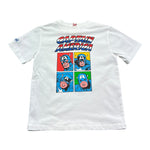 Saint Barth T-Shirt Girocollo Tinta Unita con Stampa per Bambino 0122BL BIANCO SAINT BARTH 