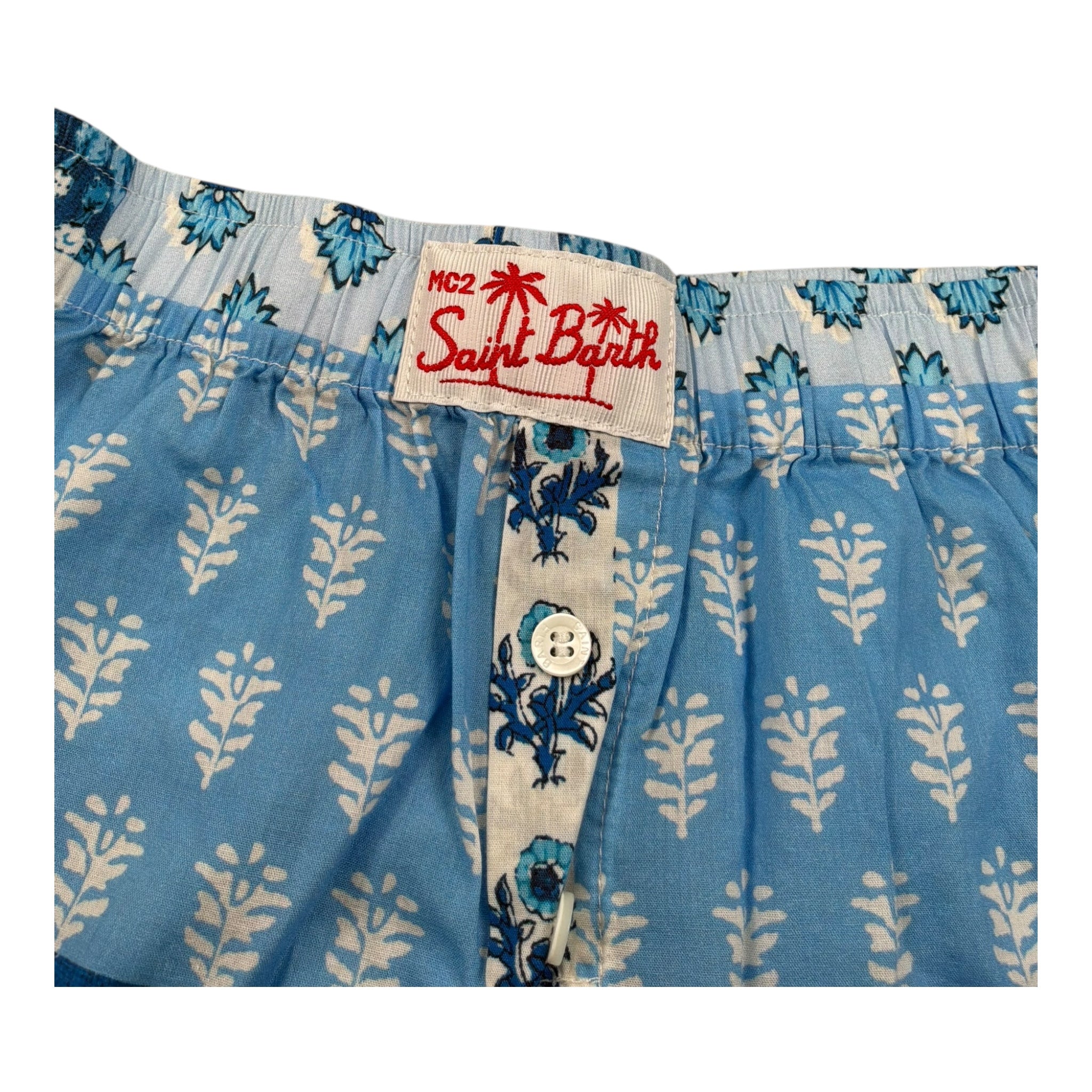 Saint Barth Short Stampa Fantasia con Elastico In Vita per Bambina BXY00100 BLU SAINT BARTH 