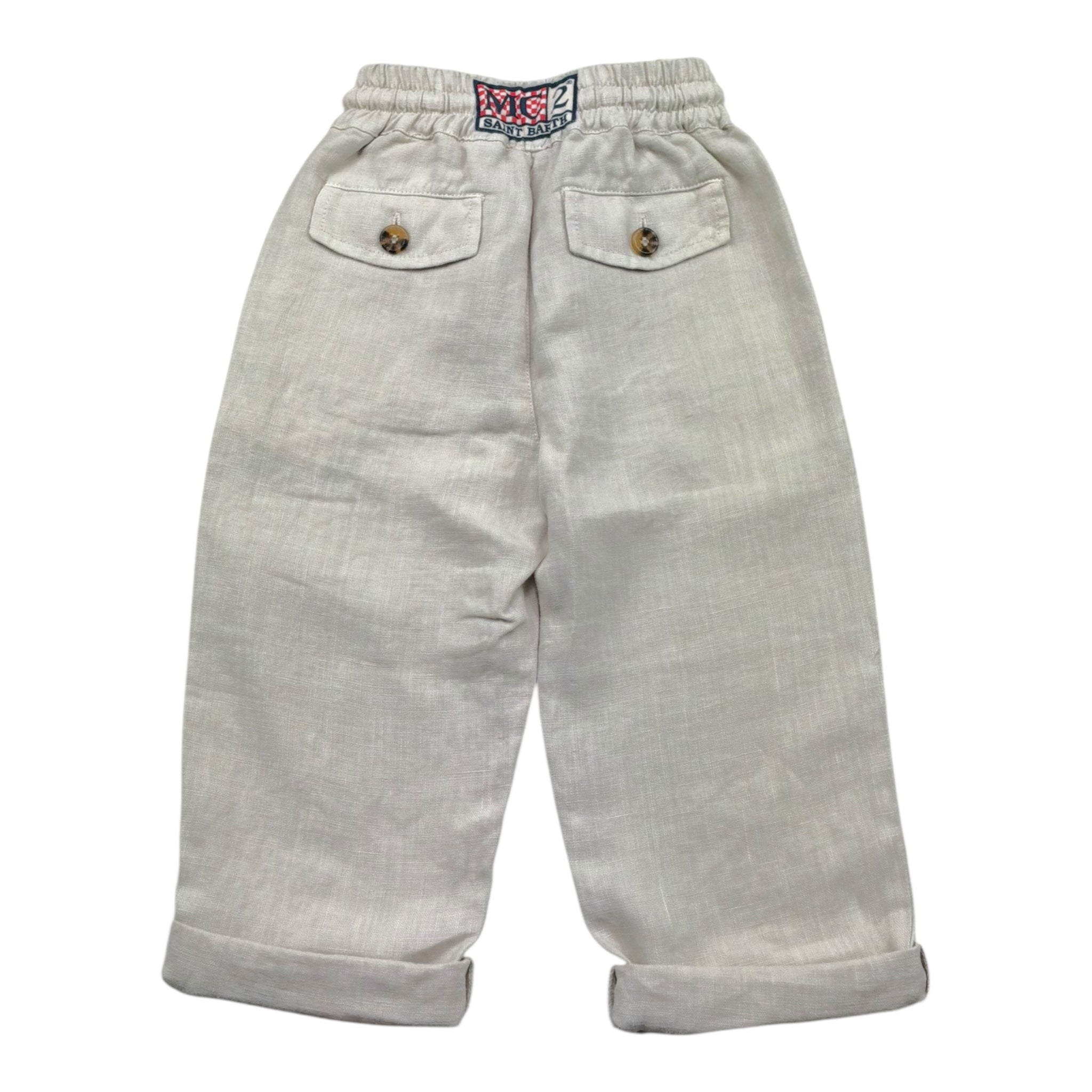 Saint Barth Pantalone Tinta Unita con Elastico In Vita per Bambino CAA002 BEIGE SAINT BARTH 