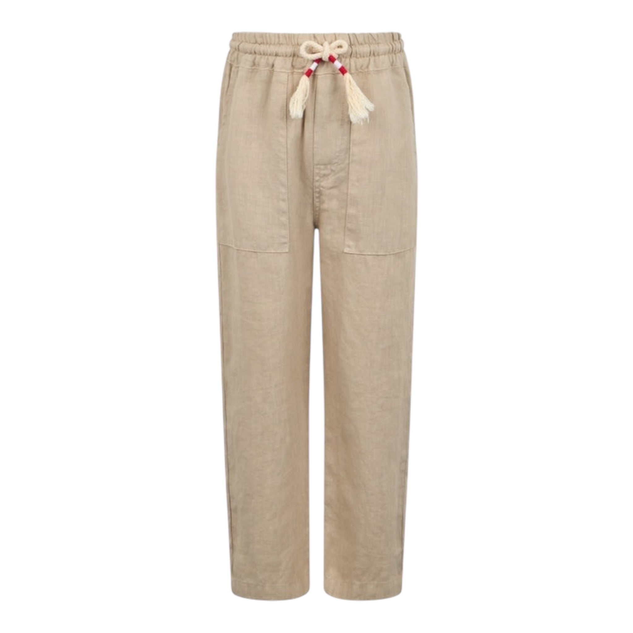 Saint Barth Pantalone Tinta Unita con Elastico In Vita per Neonato CALAIS BEIGE SAINT BARTH 