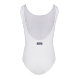 Saint Barth Costume Intero Tinta Unita con Brillantini per Bambina CARA00101 BIANCO SAINT BARTH 
