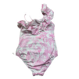 Saint Barth Costume Intero Monospalla Tinta Unita per Bambina CARIN1 BIANCO SAINT BARTH 