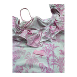 Saint Barth Costume Intero Monospalla Tinta Unita per Bambina CARIN1 BIANCO SAINT BARTH 