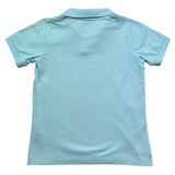 Saint Barth Polo Mezza Manica Tinta Unita con Ricami per Bambino CHARLES AZZURRO SAINT BARTH 