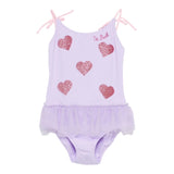 Saint Barth Costume Intero Tinta Unita per Neonata DANC000104 LILLA SAINT BARTH 