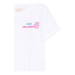 Saint Barth T-Shirt Girocollo Tinta Unita con Stampa per Neonata ELLY001XX BIANCO SAINT BARTH 