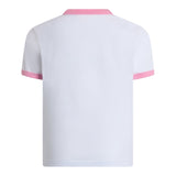 Saint Barth T-Shirt Girocollo Tinta Unita con Stampa per Bambina ELLY0030 BIANCO SAINT BARTH 