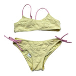 Saint Barth Costume 2 Pezzi Fascia-Mutandina per Bambina EMBOSSED GIALLO SAINT BARTH 