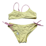 Saint Barth Costume 2 Pezzi Fascia-Mutandina per Bambina EMBOSSED GIALLO SAINT BARTH 