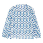 Saint Barth Camicia Manica Lunga Tinta Unita Fantasia Floreale per Bambina HRP002 BIANCO SAINT BARTH 