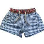 short fantasia a righe bicolore JOELL BIANCO/BLU SAINT BARTH 
