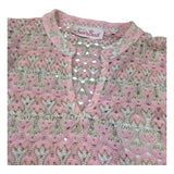 Saint Barth Abito Mezza Manica con Trafori per Bambina JUM001 ROSA SAINT BARTH 