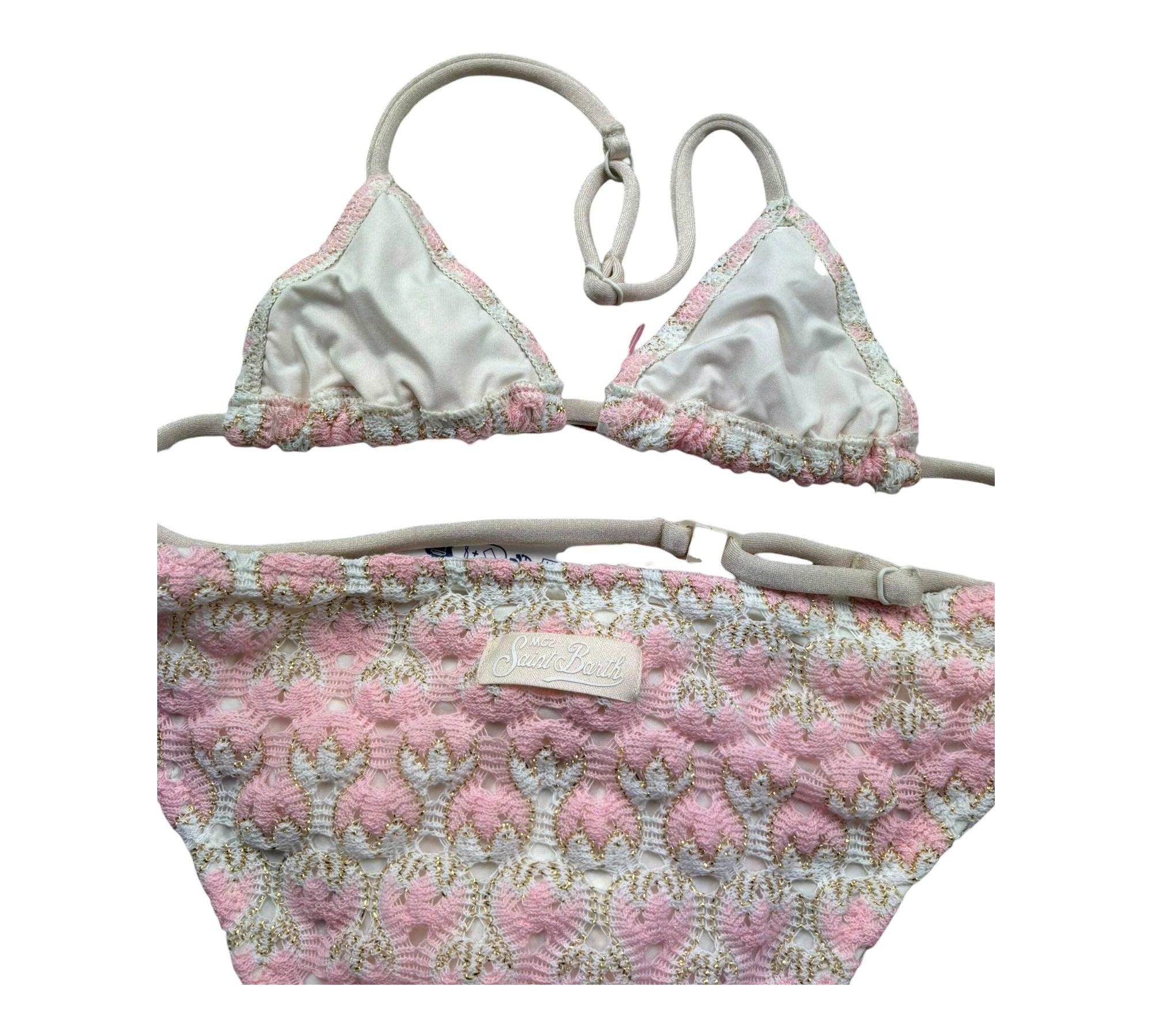 Saint Barth Costume 2 Pezzi Triangolo-Mutandina per Bambina RACHEL ROSA SAINT BARTH 