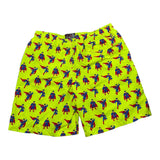 Saint Barth Costume Tinta Unita con Stampa Superman per Bambino SUPER GIALLO FLUO SAINT BARTH 