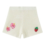 Saint Barth Short Tinta Unita Trafrato per Bambino YVT0002 PANNA SAINT BARTH 