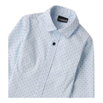 Sarabanda Camicia Manica Lunga Tinta Unita Fantasia Pois per Bambino 0A124 AZZURRO SARABANDA 