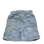 Sarabanda Bermuda In Denim Tinta Unita con Elastico In Vita per Neonato 0B120N AZZURRO SARABANDA 