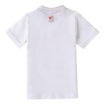 Sarabanda T-Shirt Tinta Unita con Stampa per Neonato 0B144 BIANCO SARABANDA 