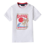 Sarabanda T-Shirt Tinta Unita con Stampa per Neonato 0B144XN BIANCO SARABANDA 