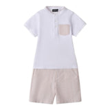 Sarabanda Completo 2 Pezzi T-Shirt-Bermuda per Neonato 0B160 BIANCO SARABANDA 