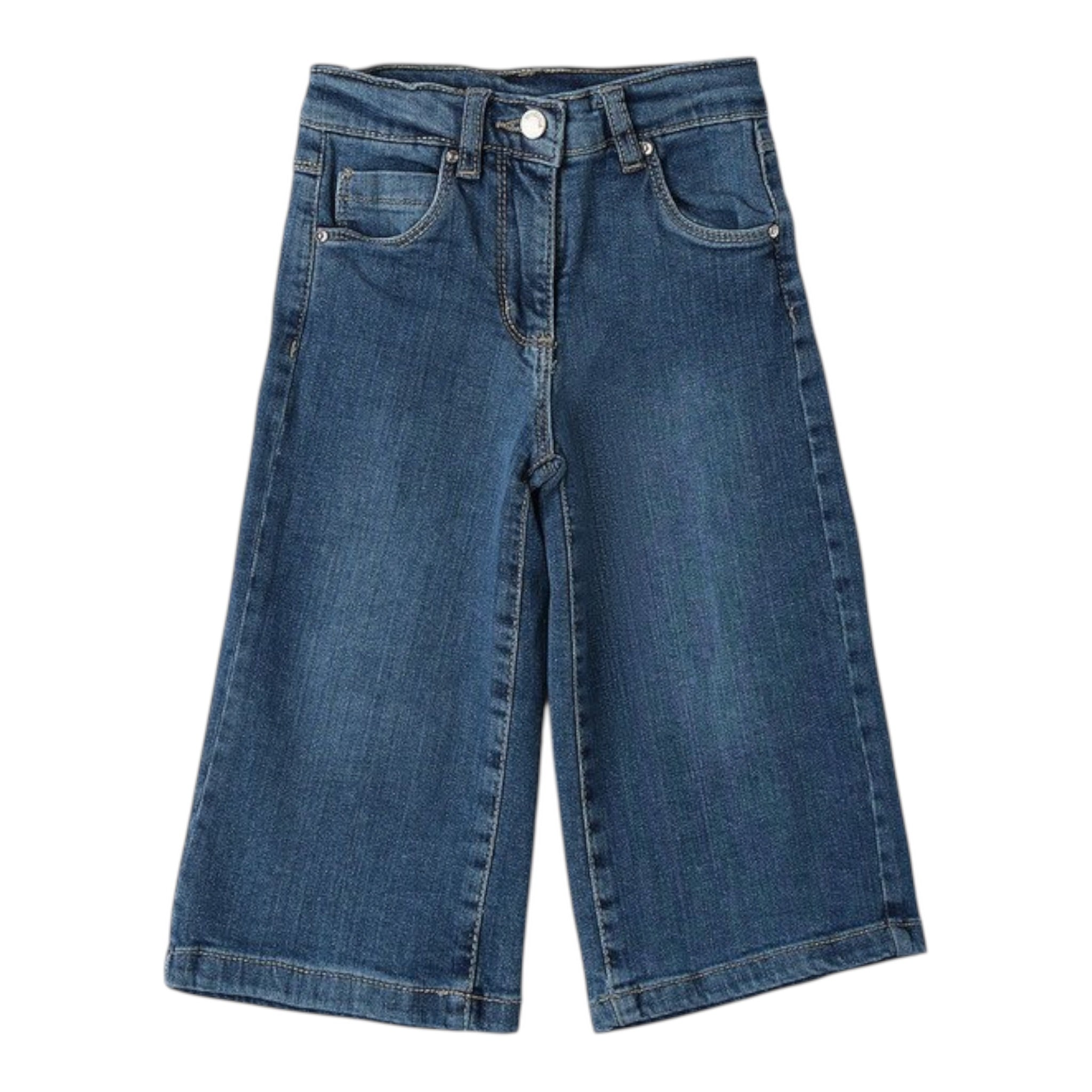 Sarabanda Jeans tinta unita Modello A Palazzo Blu per Neonata 0B217N BLU SARABANDA 