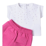 Sarabanda Completo 2 Pezzi T-Shirt-Gonna Bianco per Neonata 0B234 BIANCO SARABANDA 