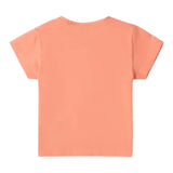 Sarabanda T-Shirt Tinta Unita Girocollo per Neonata 0B317N PESCA SARABANDA 