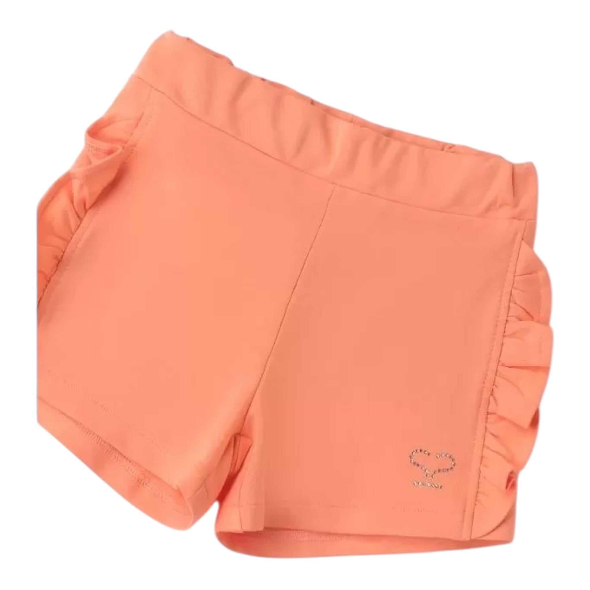 Sarabanda Short Tinta Unita con Elastico In Vita per Bambina 0B330 PESCA SARABANDA 