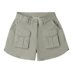 Sarabanda Short tinta unita con Girovita Regolabile Verde per Bambina 0B483 VERDE SARABANDA 