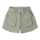 Sarabanda Short tinta unita con Girovita Regolabile Verde per Bambina 0B483 VERDE SARABANDA 