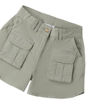 Sarabanda Short tinta unita con Girovita Regolabile Verde per Bambina 0B483 VERDE SARABANDA 