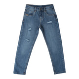 Sarabanda Jeans Tinta Unita con Girovita Regolabile per Bambino 0B633 BLU SARABANDA 