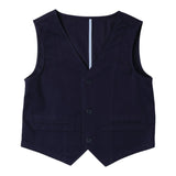 Sarabanda Gilet Tinta Unita con Bottoni per Neonato 0B670N BLU SARABANDA 