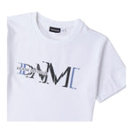 Sarabanda T-Shirt Girocollo Tinta Unita con Stampa per Bambino 0B735 BIANCO SARABANDA 