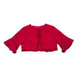 Sarabanda Coprispalle Tinta Unita con Rouches per Neonata 0J251N FUXIA SARABANDA 