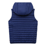 Save The Duck Giubbino Tinta Unita Modello Smanicato con Zip per Bambino J80649X BLU SAVE THE DUCK 