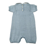 Scaldacuore Pagliaccetto Tinta Unita In Maglia per Neonata PS02PE24 AZZURRO SCALDACUORE 