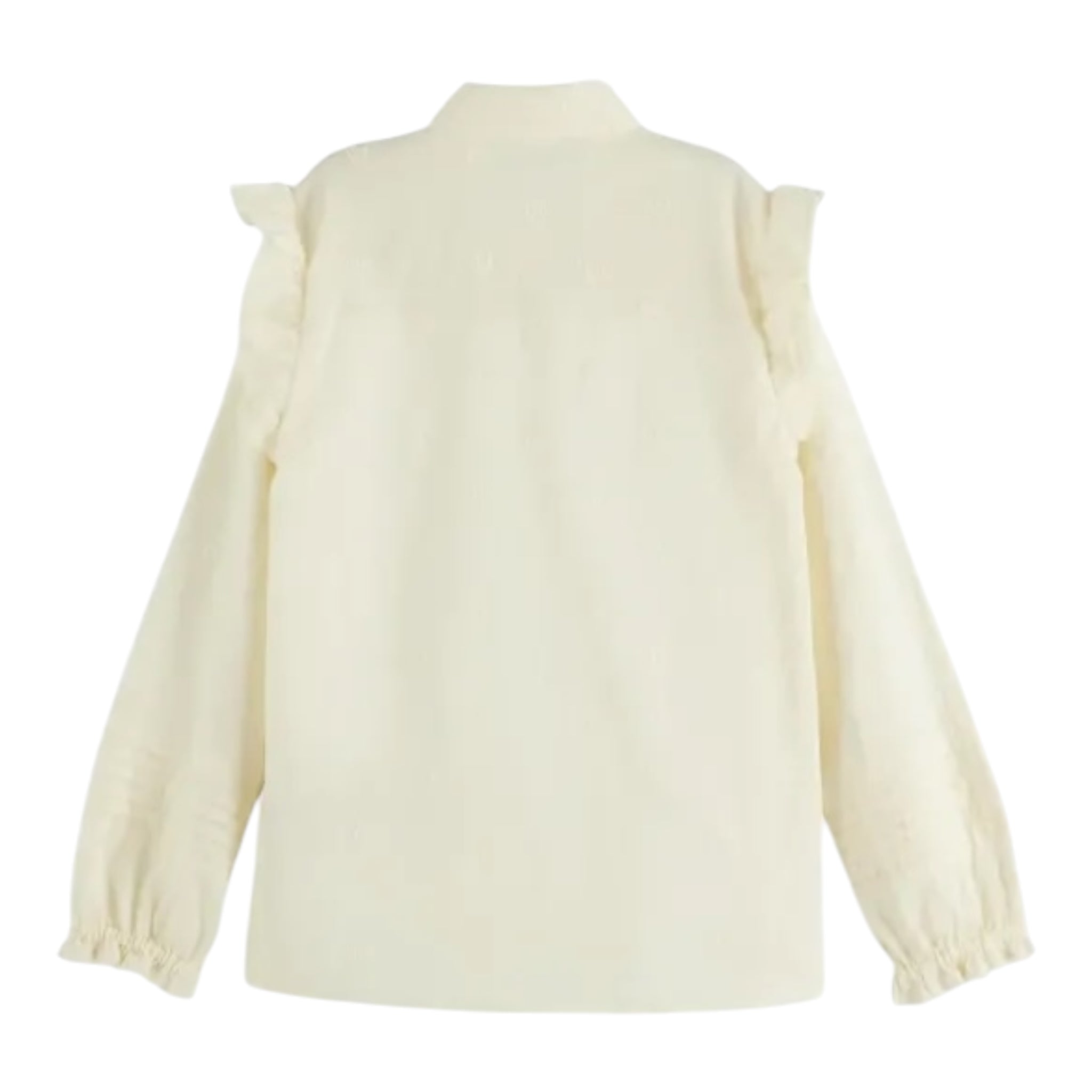 Scotch & Shrunk Camicia Tinta Unita con Ricami per Bambina 179329 AVORIO SCOTCH & SHRUNK 