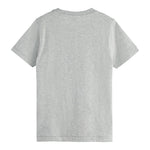 Scotch & Shrunk T-Shirt Tinta Unita Girocollo con Stampa per Bambino 180474 GRIGIO SCOTCH & SHRUNK 