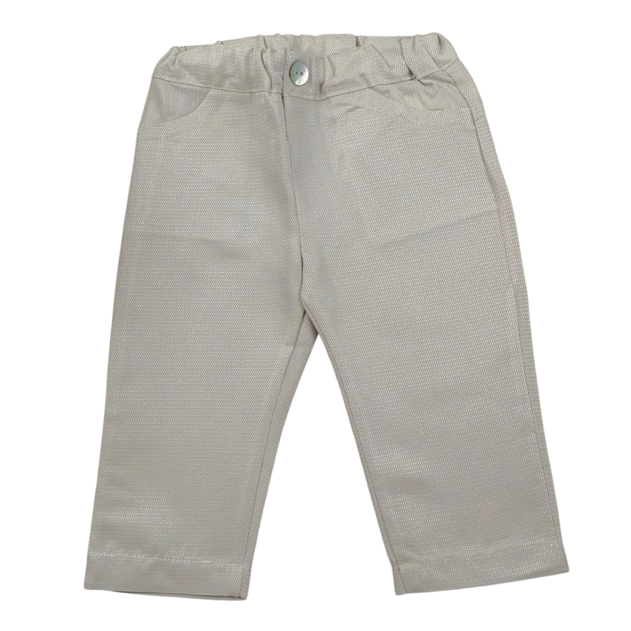 Seerose Pantalone Tinta Unita con Elastico In Vita per Neonato 509 BEIGE SEEROSE 