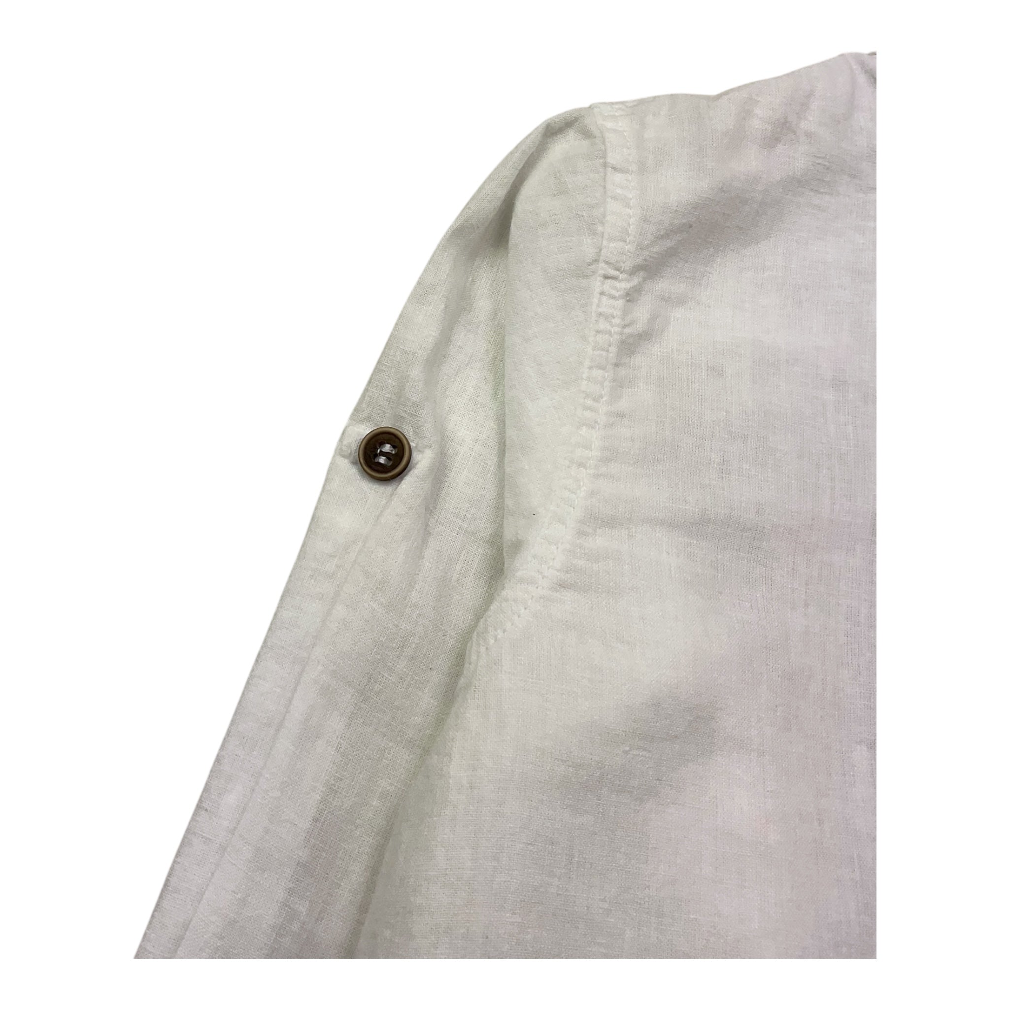 Shako' Camicia Manica Lunga Tinta Unita Collo Coreano per Bambino CSK0355J BIANCO SHAKO' 