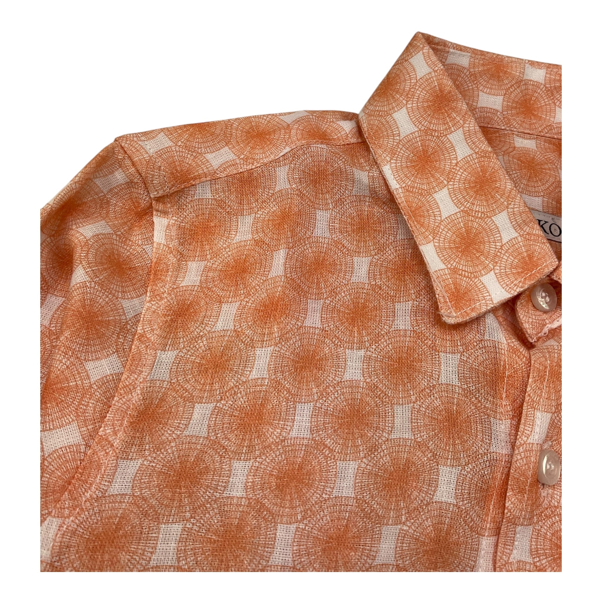 Shako' Camicia Manica Lunga Tinta Unita Stampa Fantasia per Bambino CSK1327J ARANCIONE SHAKO' 